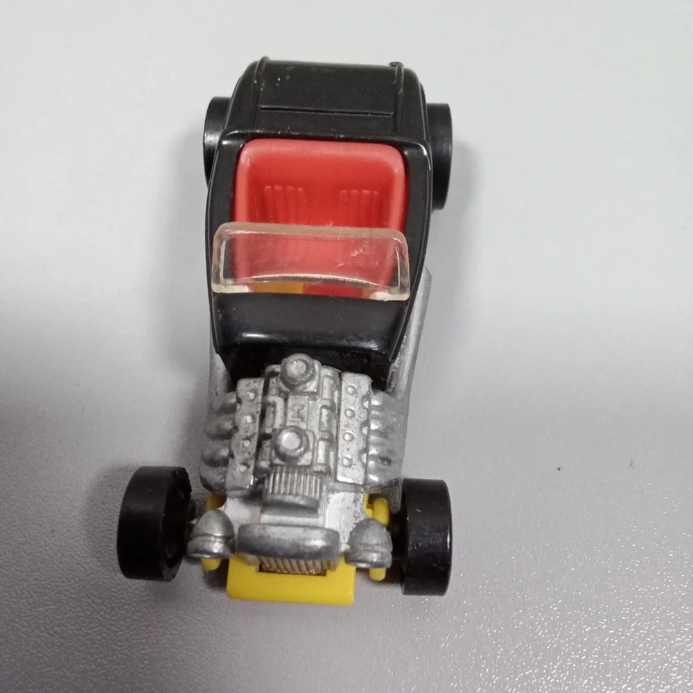 Hot Wheels 1993 McDonalds Happy Meal Hot Rod Black Red Flames Mattel Vintage Toy